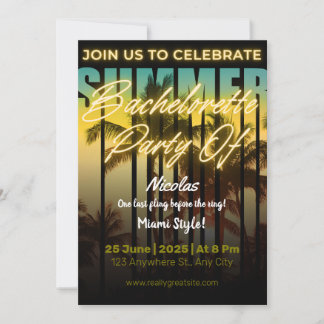 Invitación Despedida de soltera de fin de semana de chicas de