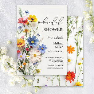 Invitación Despedida de soltera de flores silvestres