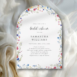 Invitación Despedida de soltera de flores silvestres modernas
