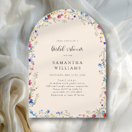 Invitación Despedida de Soltera de Flores Silvestres Modernas