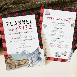 Invitación Despedida de soltera de FROST Red Flannel & Fizz W
