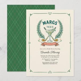 Invitación Despedida de Soltera de Golf Margs Tés y Matrimoni