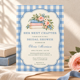 Invitación Despedida de Soltera de Libro Floral y Cuadro de T