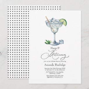 Invitación Despedida de soltera de margaritas elegantes 'Marg