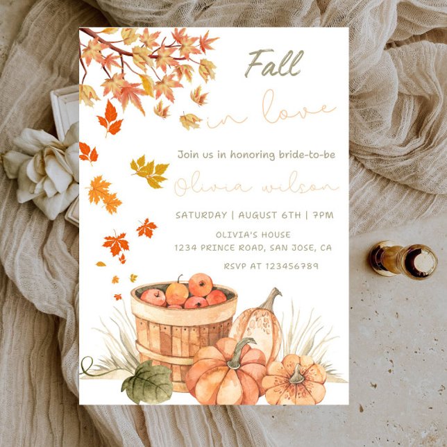 Invitación Despedida de Soltera de Otoño - Fiesta de Despedid (Subido por el creador)