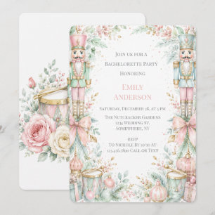 Invitación Despedida de soltera de Pastel Cascanueces Navidad