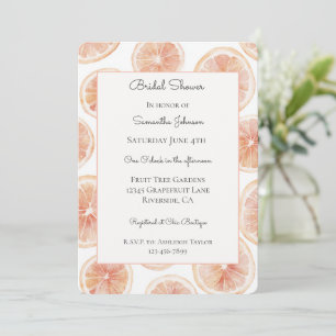 Invitación Despedida de soltera de pomelo ventosa