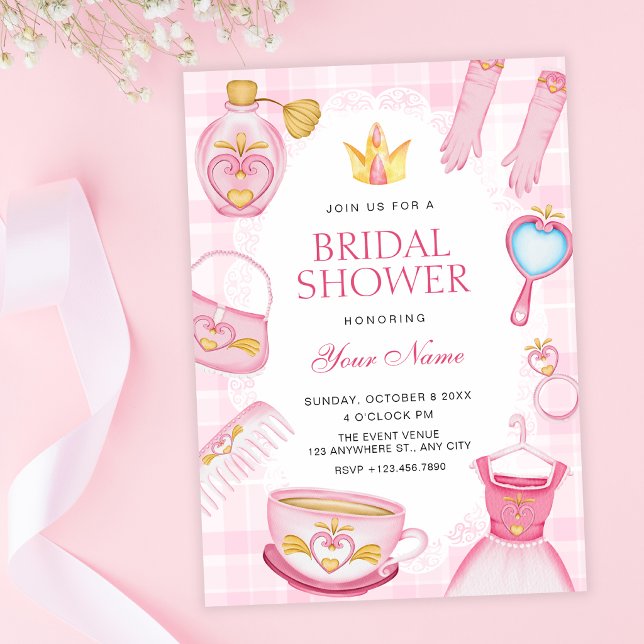 Invitación Despedida de soltera de princesa femenina (Subido por el creador)