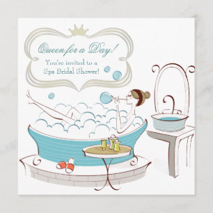 Invitación Despedida de soltera de Spa de la Princesa Novia