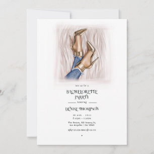 Invitación Despedida de soltera Denim Chic