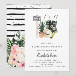 Invitación Despedida de soltera destino bikini fiesta nupcial