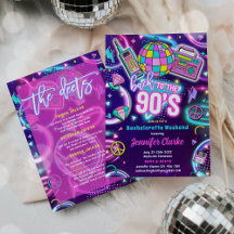 Despedida de soltera disco neón de los 90