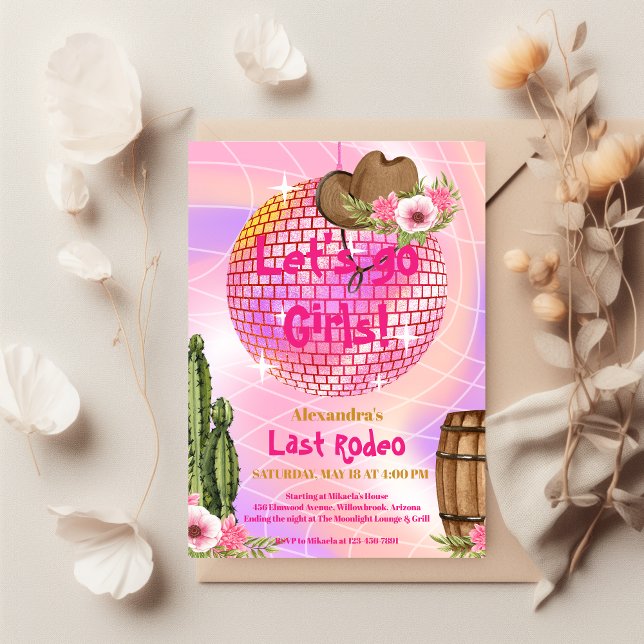Invitación Despedida de soltera Disco Vaquera (Subido por el creador)