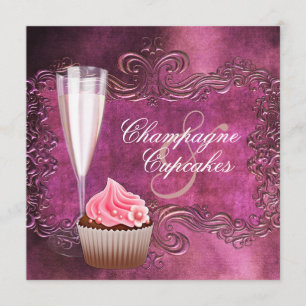 Invitación Despedida de soltera elegante de champán y magdale