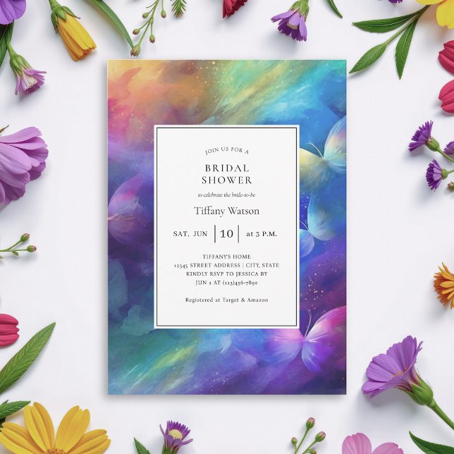 Invitación Despedida de Soltera Elegante Me Da Mariposas (Subido por el creador)