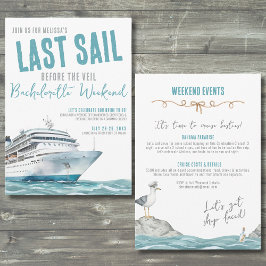 Invitación Despedida de soltera en crucero