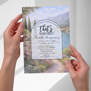 Invitación Despedida de Soltera en el Lago Como Italiano Que 