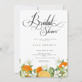 Invitación Despedida de soltera en Flor y Limones