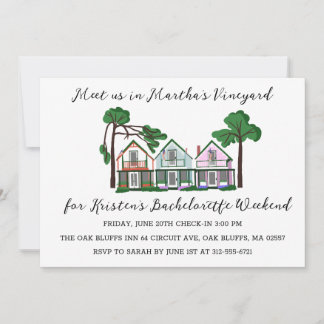 Invitación Despedida de soltera en Martha's Vineyard para chi