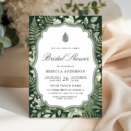 Invitación Despedida de soltera encantado bosque acuarela