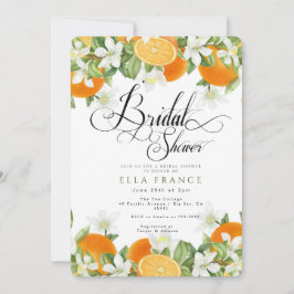Invitación Despedida de soltera entre flores y limones