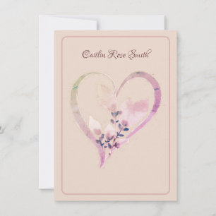 Invitación Despedida de soltera, esquema de salmón