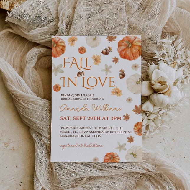 Invitación Despedida de soltera Fall In Love  (Subido por el creador)