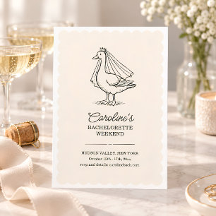 Invitación Despedida de soltera fin de semana Doodle Novia