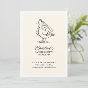 Invitación Despedida de soltera fin de semana Doodle Novia