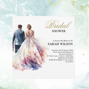 Invitación Despedida de Soltera Floral Boho Rosa Rústica