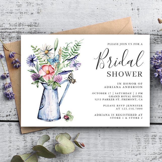 Invitación Despedida de Soltera Floral de Flores Silvestres R (Subido por el creador)