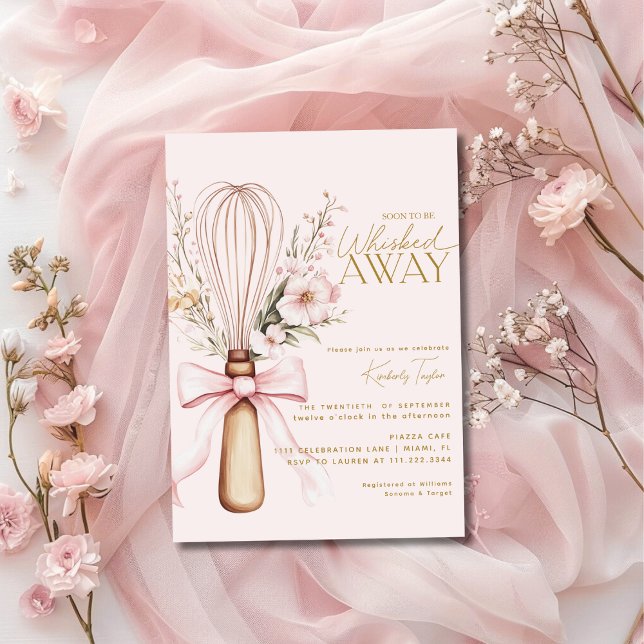 Invitación Despedida de Soltera Flores Silvestres Rosa Desapa (Subido por el creador)