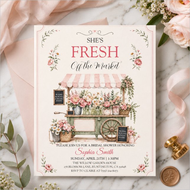 Invitación Despedida de Soltera Fresh Off the Market (Subido por el creador)