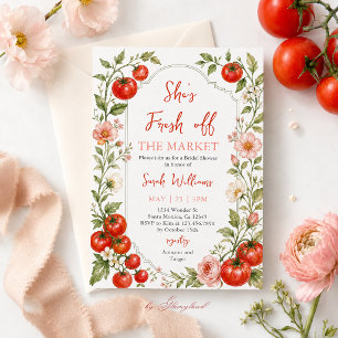 Invitación Despedida de Soltera Fresh Off the Market Bridal S