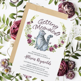 Invitación Despedida de soltera Getting Meowied