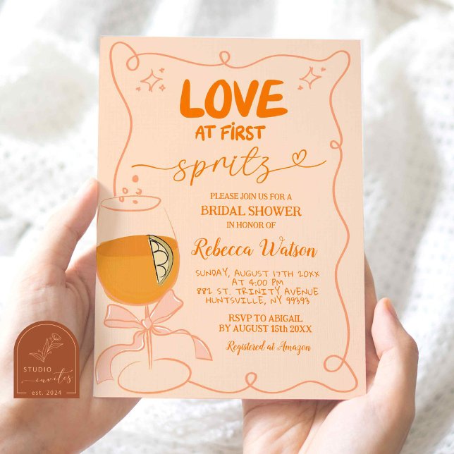 Invitación Despedida de soltera Hand drawn Love at First Spri (Subido por el creador)