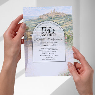 Invitación Despedida de soltera Italian Tuscany That’s Amore