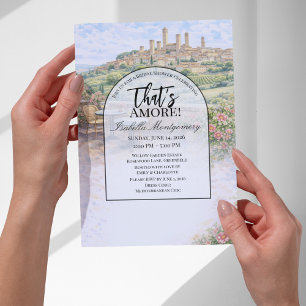 Invitación Despedida de soltera italiana de San Gimignano Eso