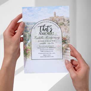 Invitación Despedida de soltera italiana en Matera Eso es Amo