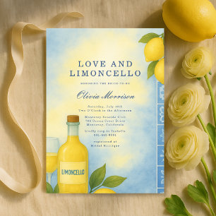 Invitación Despedida de soltera italiana Love and Limoncello