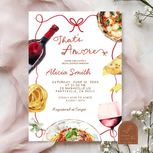 Invitación Despedida de soltera italiana That's Amore
