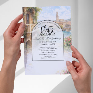 Invitación Despedida de soltera italiana Verona That's Amore