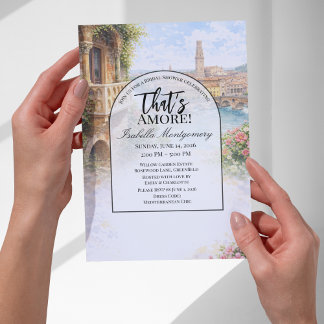 Invitación Despedida de soltera italiana Verona That's Amore