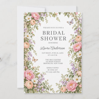Invitación Despedida de Soltera Jardín de Flores