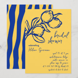 Invitación Despedida de soltera juguetona italiana con limone
