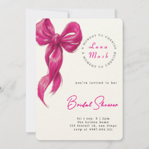 Invitación Despedida de soltera 'Lazos y romance'