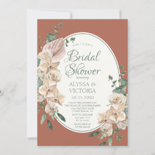 Invitación Despedida de soltera LGBTQ Floral Tropical Acuarel