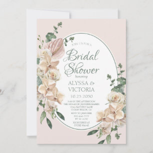Invitación Despedida de soltera LGBTQ Floral Tropical Acuarel