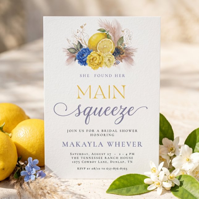 Invitación Despedida de Soltera Limón Mediterráneo Main Squee (Subido por el creador)