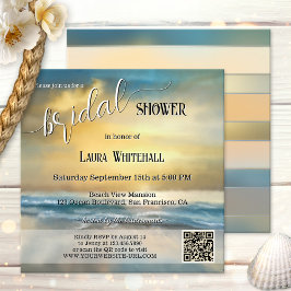 Invitación Despedida de Soltera Lluvia de Arte en la Playa